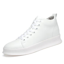 Bota - Você Mais Alto 8cm - Couro - Branco - Masculino - BT 002