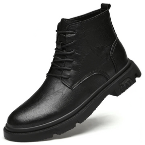 Bota - Você Mais Alto 7cm - Couro - Preto - Masculino - BT 008