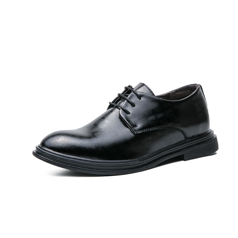 Calçado Social - Aumenta Altura 6cm - Couro - Preto - Masculino