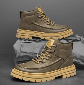 Bota - Você Mais Alto 7cm - Couro - Caramelo - Masculino - BT 004